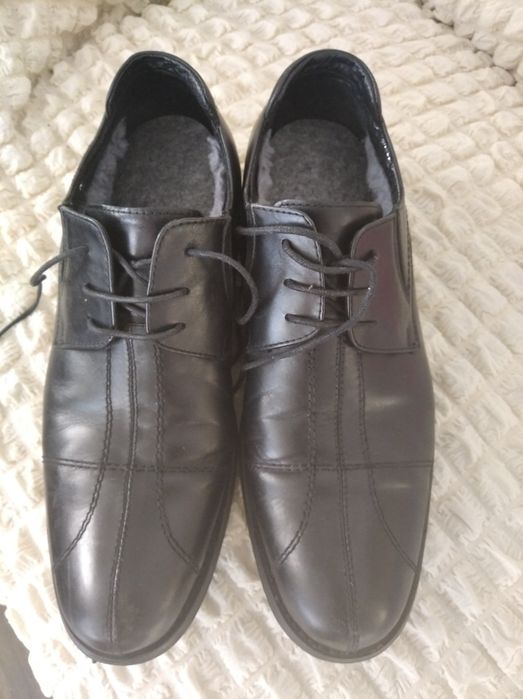Туфлі ,мешти шкіряні чол. утеплені,40 розмір.