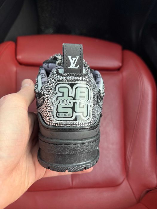 (ОПЛАТА ПІСЛЯ ОГЛЯДУ)Louis Vuitton x Swarovski Skate Sneaker Black