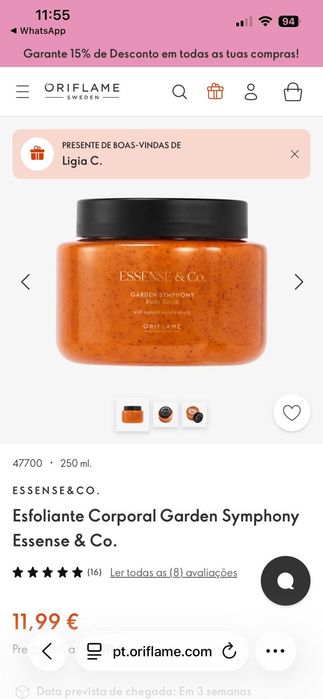 Vendo produtos da Oriflame.