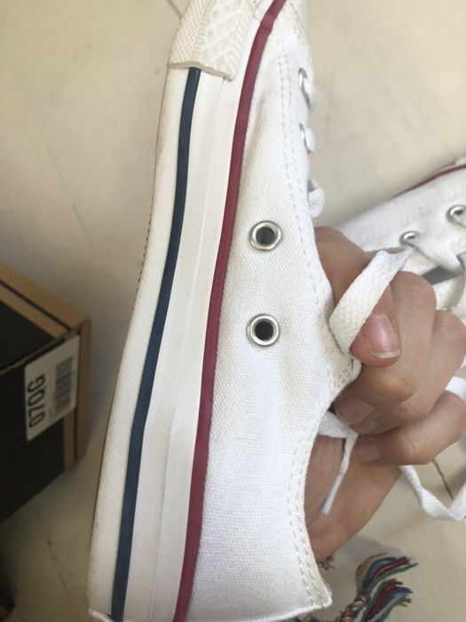 Sapatilhas CONVERSE All Star Ox brancas, tamanho 31