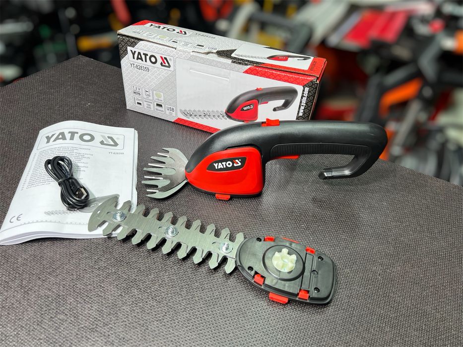 Аккумуляторный кусторез Кущоріз YATO - 7,2 В, 2000 мАч