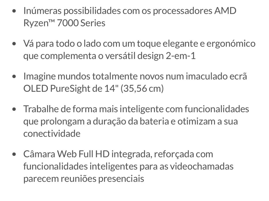 Computador portátil Lenovo YOGA 7 14 (2 em 1)