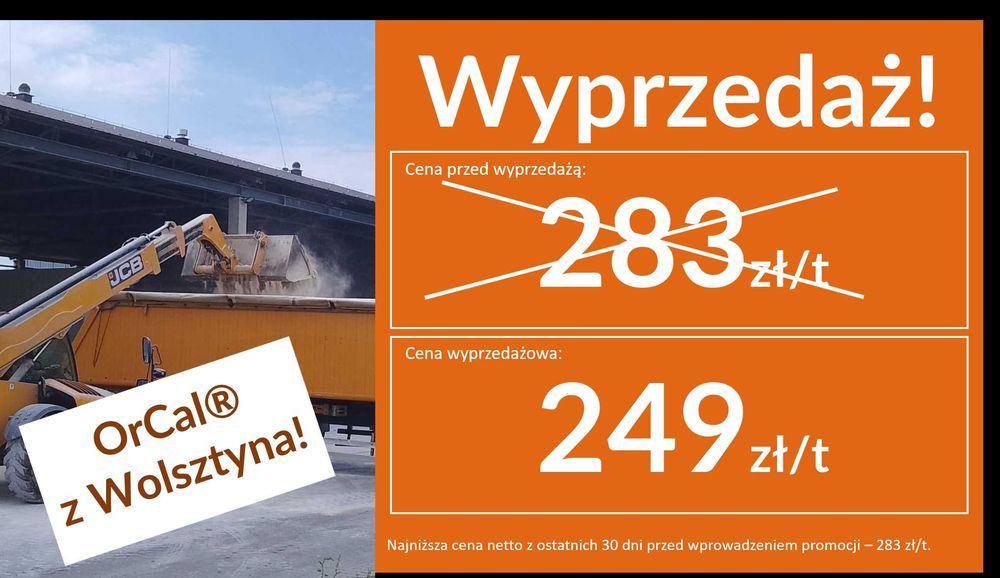 OrCal® - podnieś pH gleby nawet +1 punkt w 3 m-ce, 4 tony po 1 zł