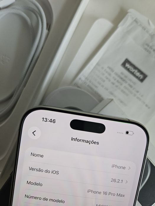 Iphone 16 Pro Max com 256GB. Garantia na Worten até 10/2027