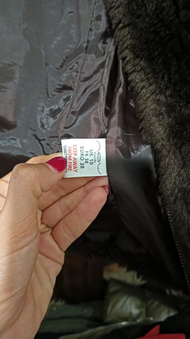 Casaco sem mangas com pelo tamanho 38