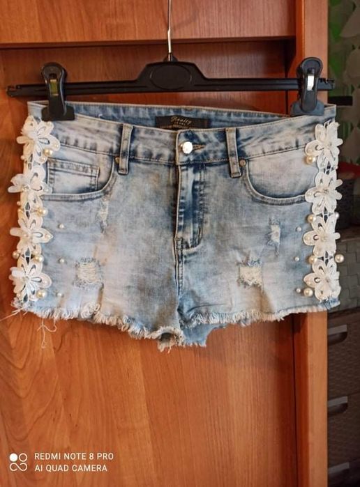 Spodenki damskie jeansowe M