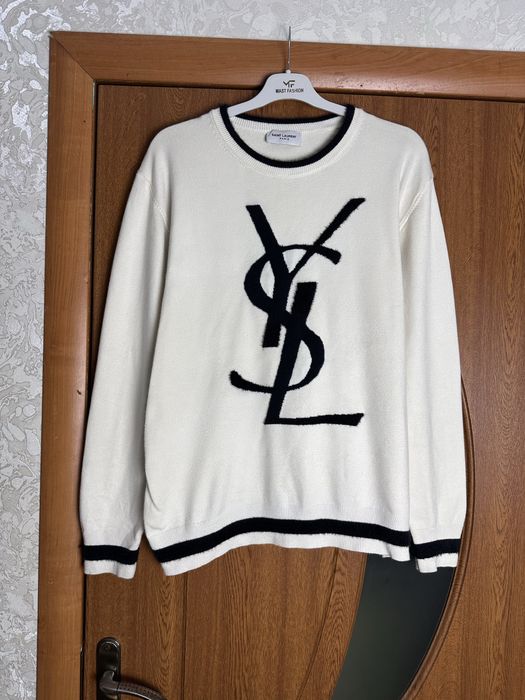 Saint Laurent Sweater Vintage YSL Big Logo Yves Saint Laurent: 2