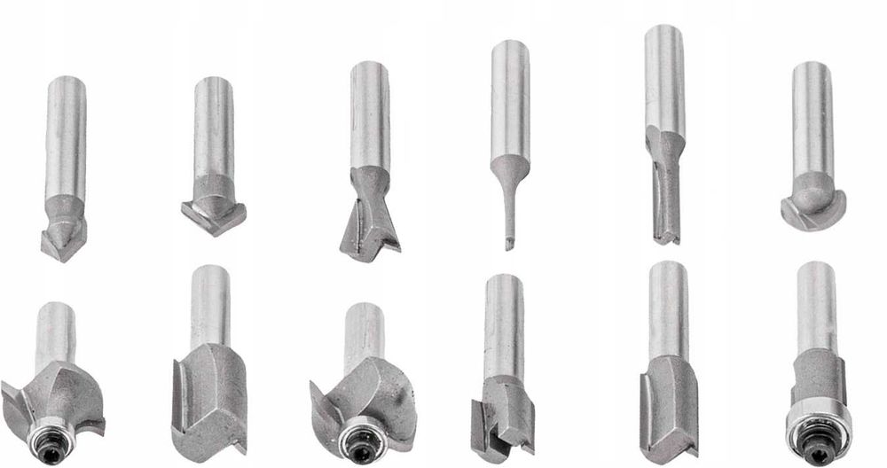 Frezy Kształtowe Do Drewna 12el. Wiertarka VERKE