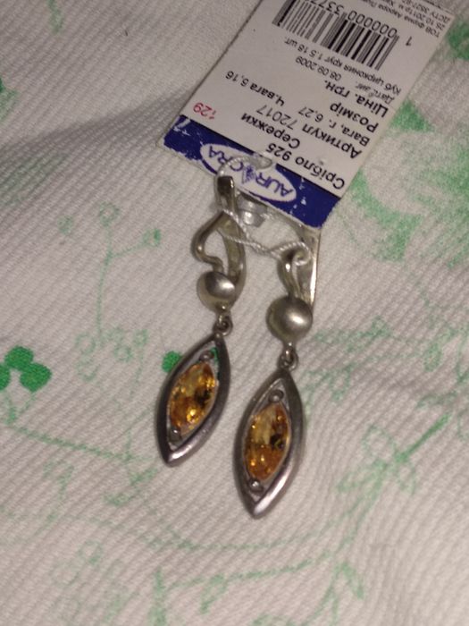 Новые серебряные серьги
