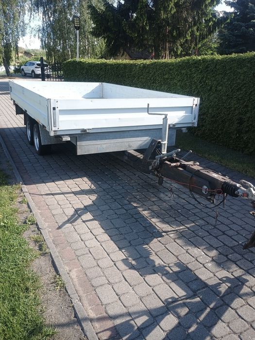 Przyczepa platforma laweta do minikoparki DMC 3500