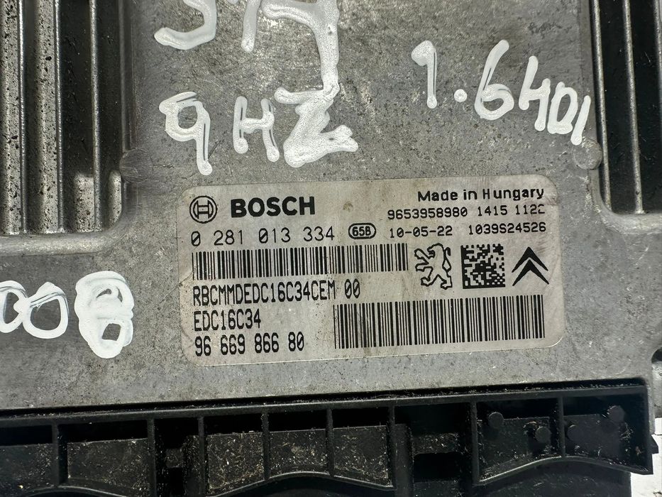 Centralina Motor Bosch Original PSA Peugeot Citroen 1.6 HDi