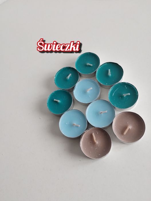 Małe świeczki zapachowe kolorowe do świecznika nie używane