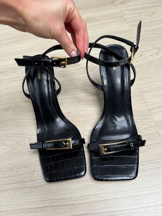 Szpilki sandałki czarne rozmiar 40