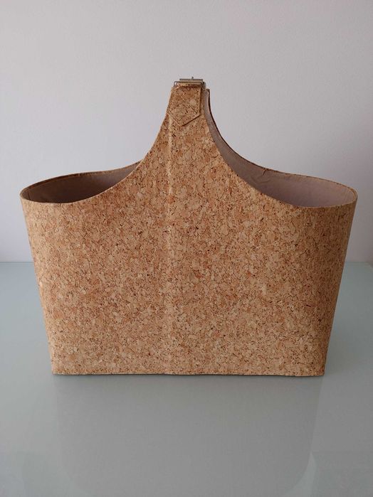 Porta revistas efeito cortiça