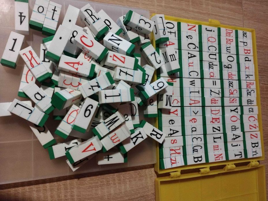 KLOCKI LOGO do zabawy i nauki wymowy czytania pisania