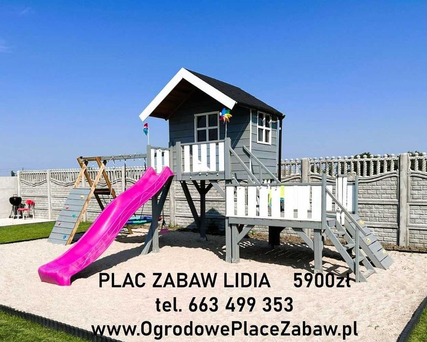 OD RĘKI: kompletny PLAC ZABAW ślizg, huśtawki, taras, DOSTAWA W 3 DNI