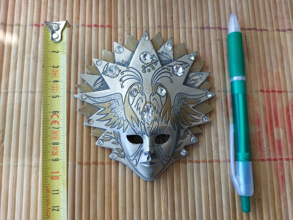 Máscara metálica decorativa Carnaval veneza