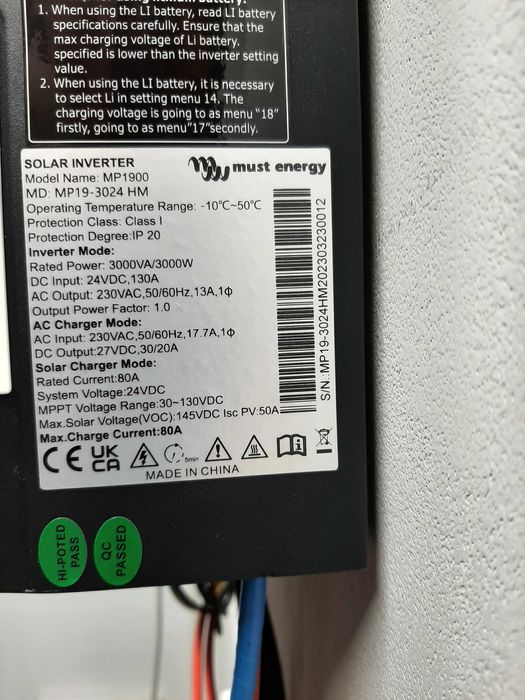 Falownik hybrydowy Must MP19- 3024HM