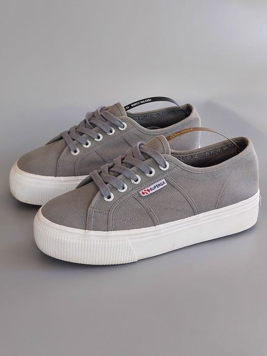 Кеди жіночі  Superga Platform Grey 38/23,5см. взуття жіноче кеды женские