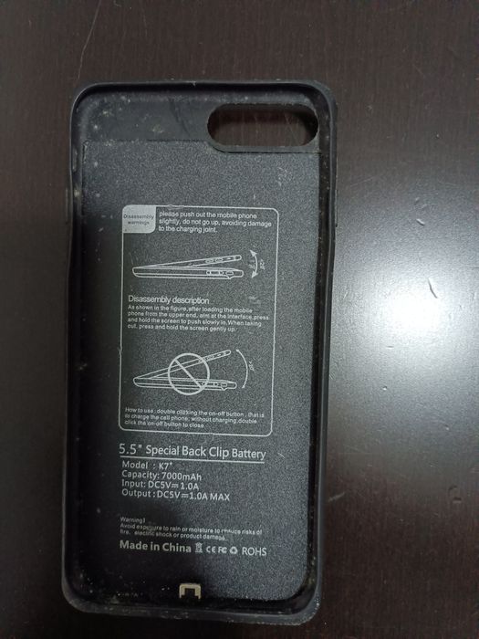 Várias capas com bateria extra e películas iPhone 8 plus