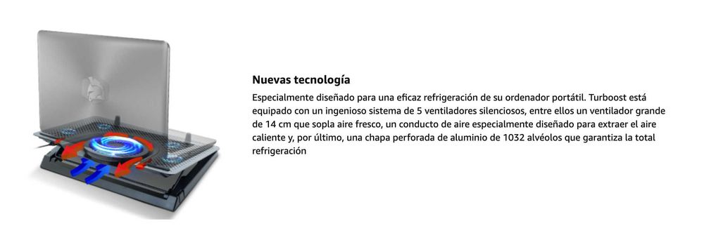 Base de Arrefecimento portátil - compatível para laptops de 12 a 17 polegadas.
