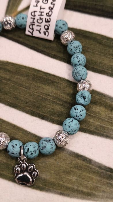 Bransoletka z naturalnych kamieni Lawa wulkaniczna