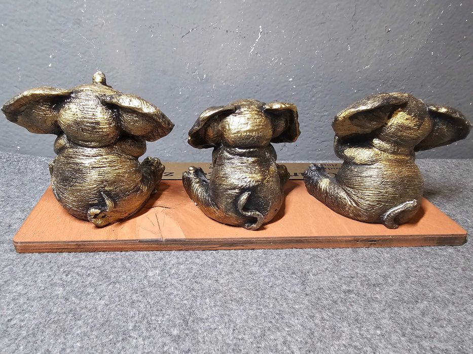 Słonik zestaw 3 sztuk dekoracja