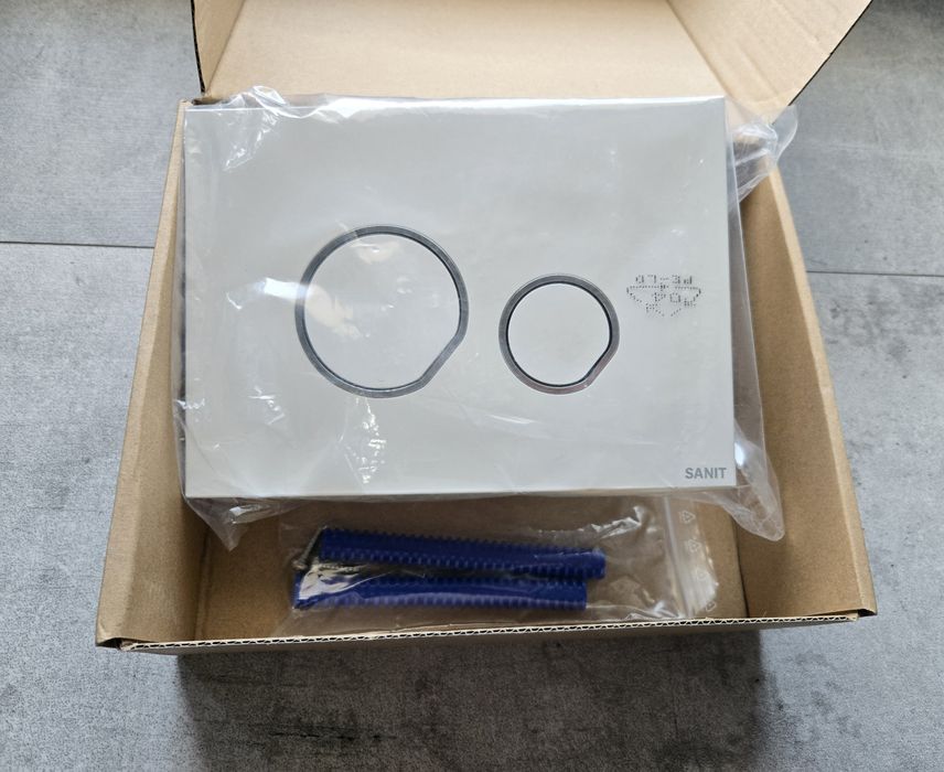 Przycisk spłukujący SANIT cedo biały