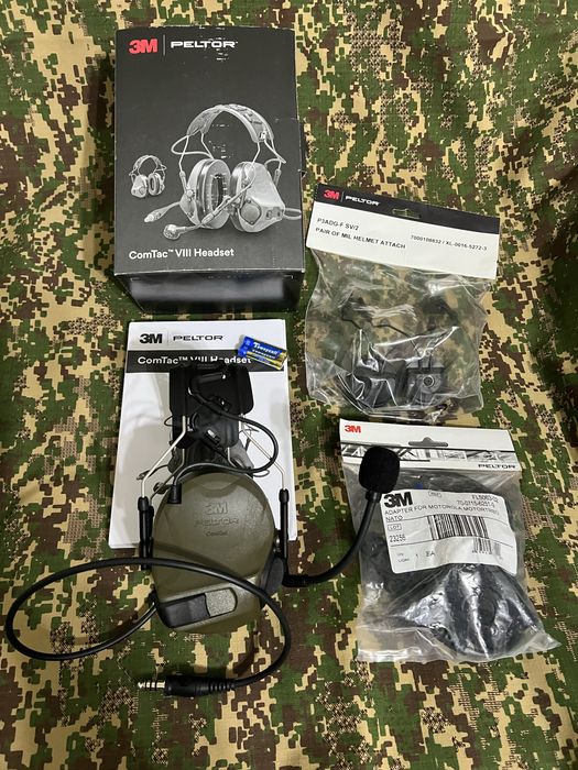 Активні тактичні навушники 3M PELTOR ComTac VIII з гарнітурою + РТТ…