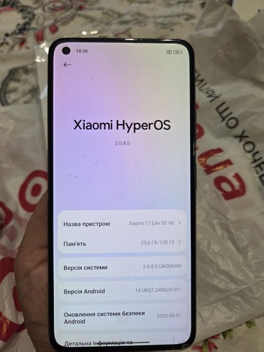 Телефон Xiomi 11lite 5g 128гб