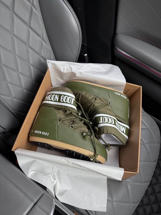 MOON BOOT Olive/Grey