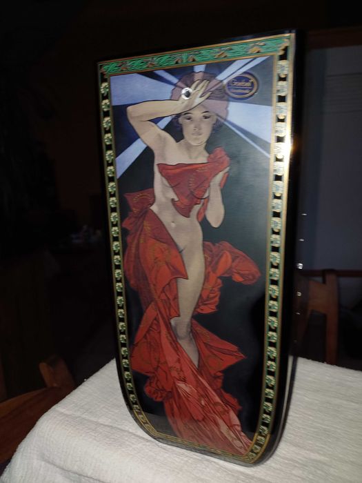 Szklany wazon  30 cm z kolekcji Alfons Mucha " Gwiazdy"