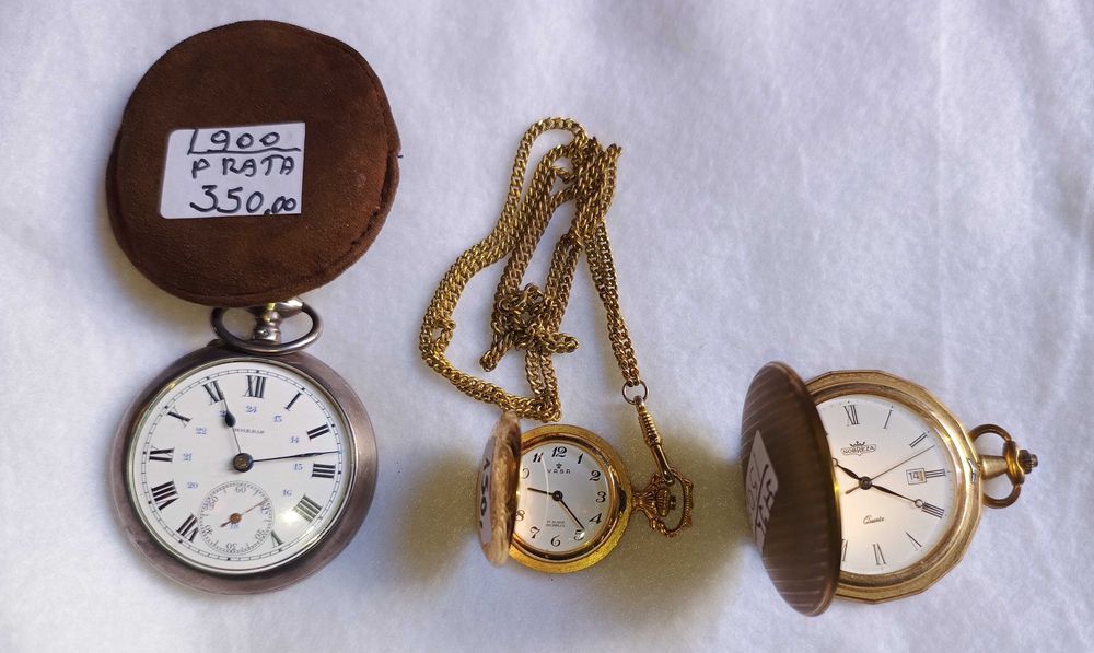 3 Relógios de Bolso