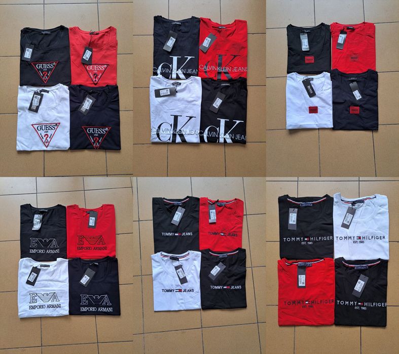 Koszulka tshirt koszulki ea7 boss ck guess damskie Premium