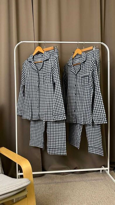 Piżama damska flanelowa, bawełniana z krótkim i długim rękawem.