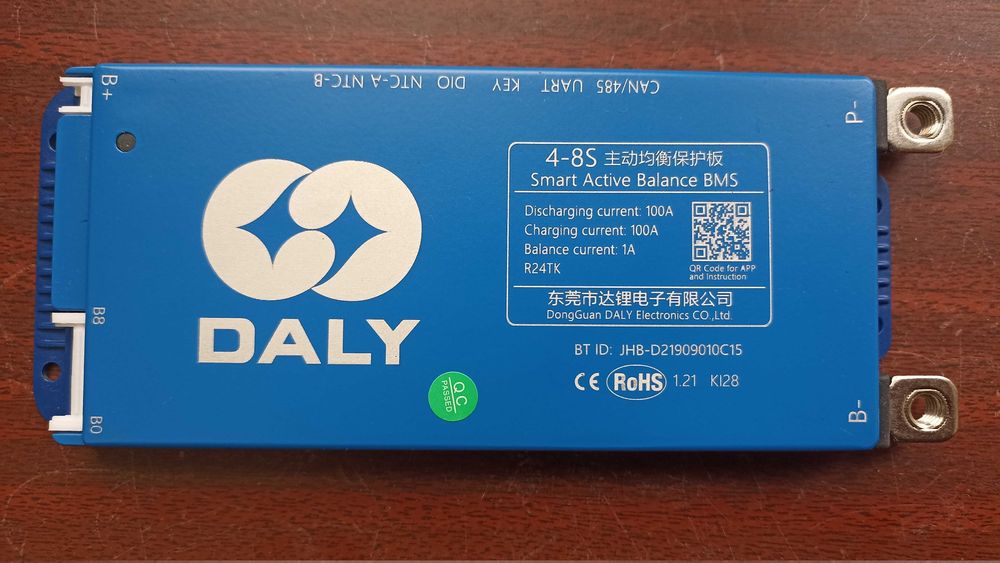 Smart BMS DALY 100A 150А нового поколения (100Balance)+дисплей+Wi-Fi