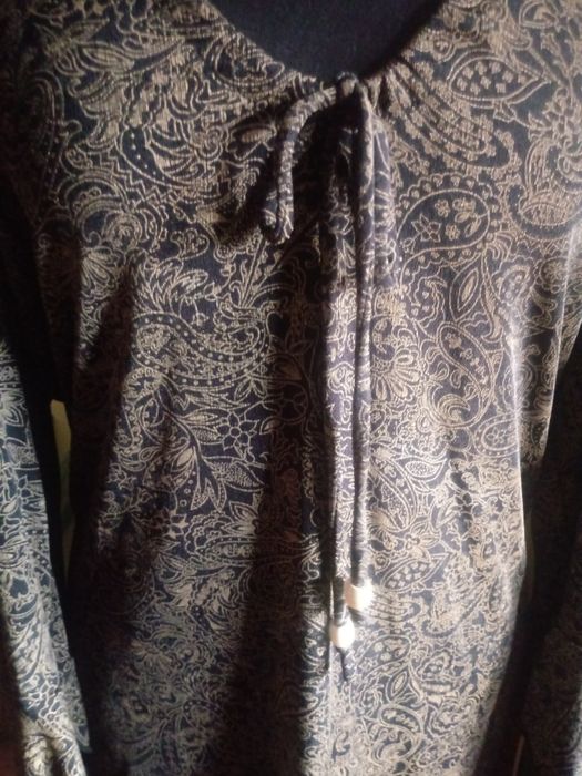 Bluzka damska w orientalne złote wzory r XL 42