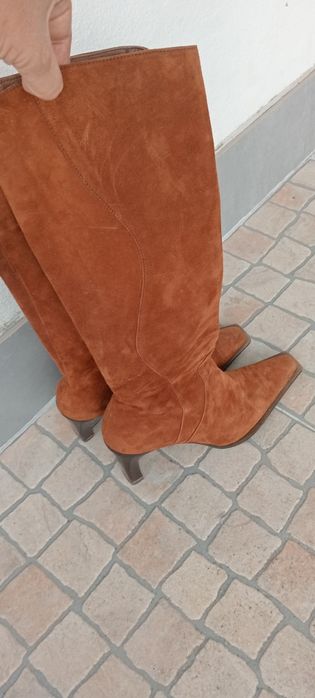 Botas camurça t38 como novas