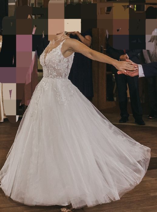 Piękna suknia ślubna XS Chassmi