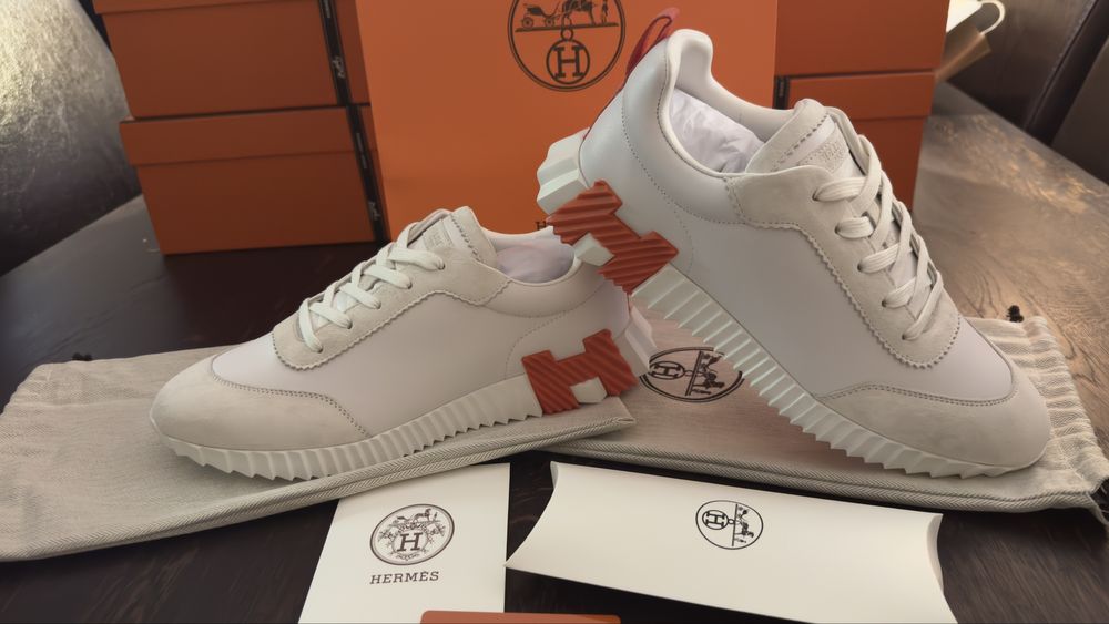 Hermes Bouncing Sneakers 41-44 skórzane, dostępne od ręki,różne kolory