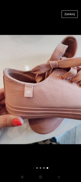 Trampki pudrowy róż up8