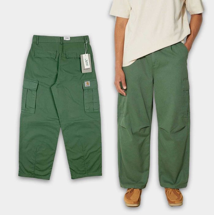 Штани карго CARHARTT WIP Cole Cargo Pant (S-M) Оригінал Хакі Чоловічі Широкі З Кишенями Беггі Скейтер На Весну Нові