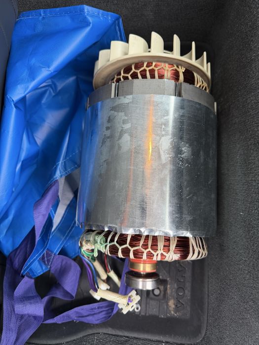 Альтернатор (ротор + статор) генератора 220в 7,5 кВт 165мм