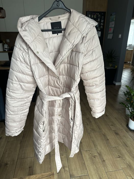 Kurtka Mohito, beżowa z kapturem