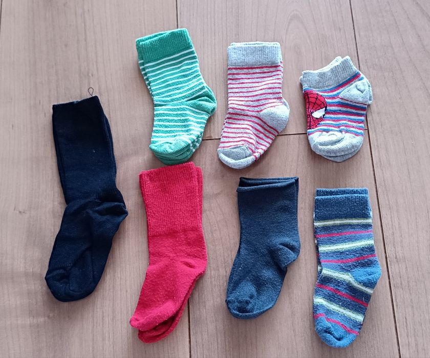 7 pares de meias bebé (12 a 24 meses)