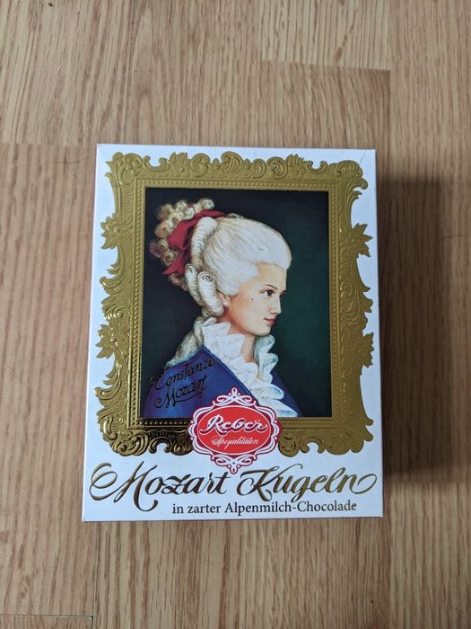 Pudełko po cukierkach Mozart