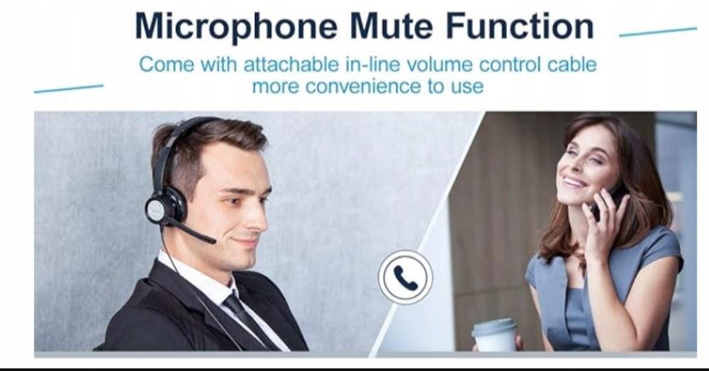 Słuchawki bezprzewodowe nauszne z mikrofonem