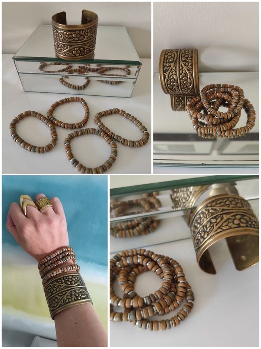 7 conjuntos de pulseiras diferentes