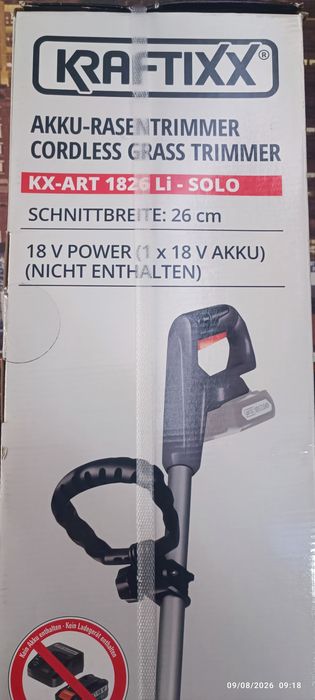 aparador de relva a bateria Kraftixx KX-ART 1826 Li - Solo.