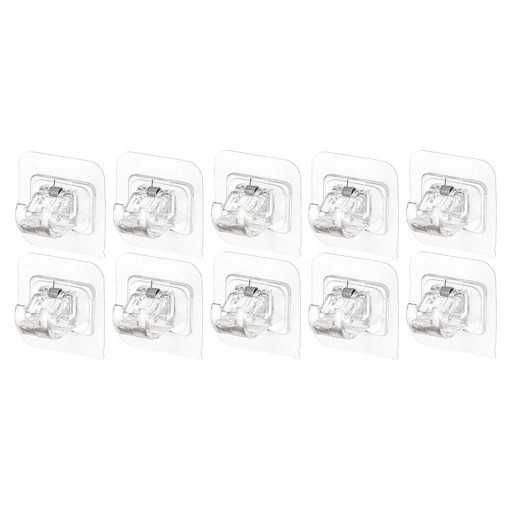 10 szt uchwytów na karnisz samoprzylepne bez wiercenia przezroczysty